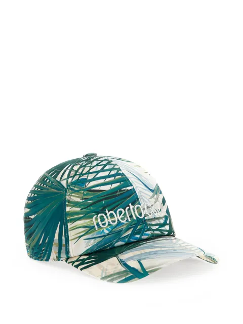 Roberto Cavalli palm-print embroidered-logo baseball cap