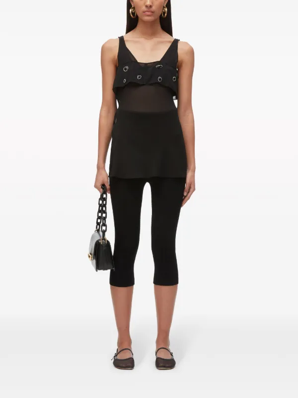 3.1 Phillip Lim デコラティブ シルクタンクトップ | ブラック 