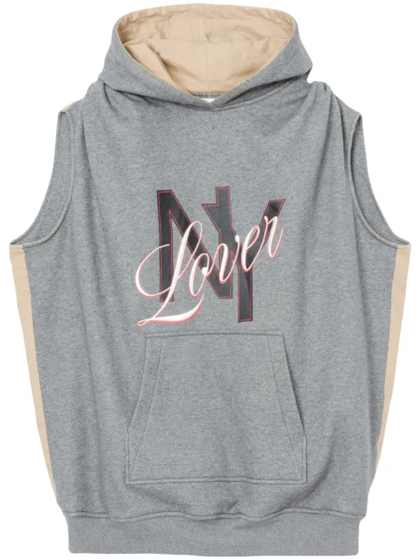3.1 Phillip Lim NY Lover Reversible Hoodie Grey FARFETCH SG