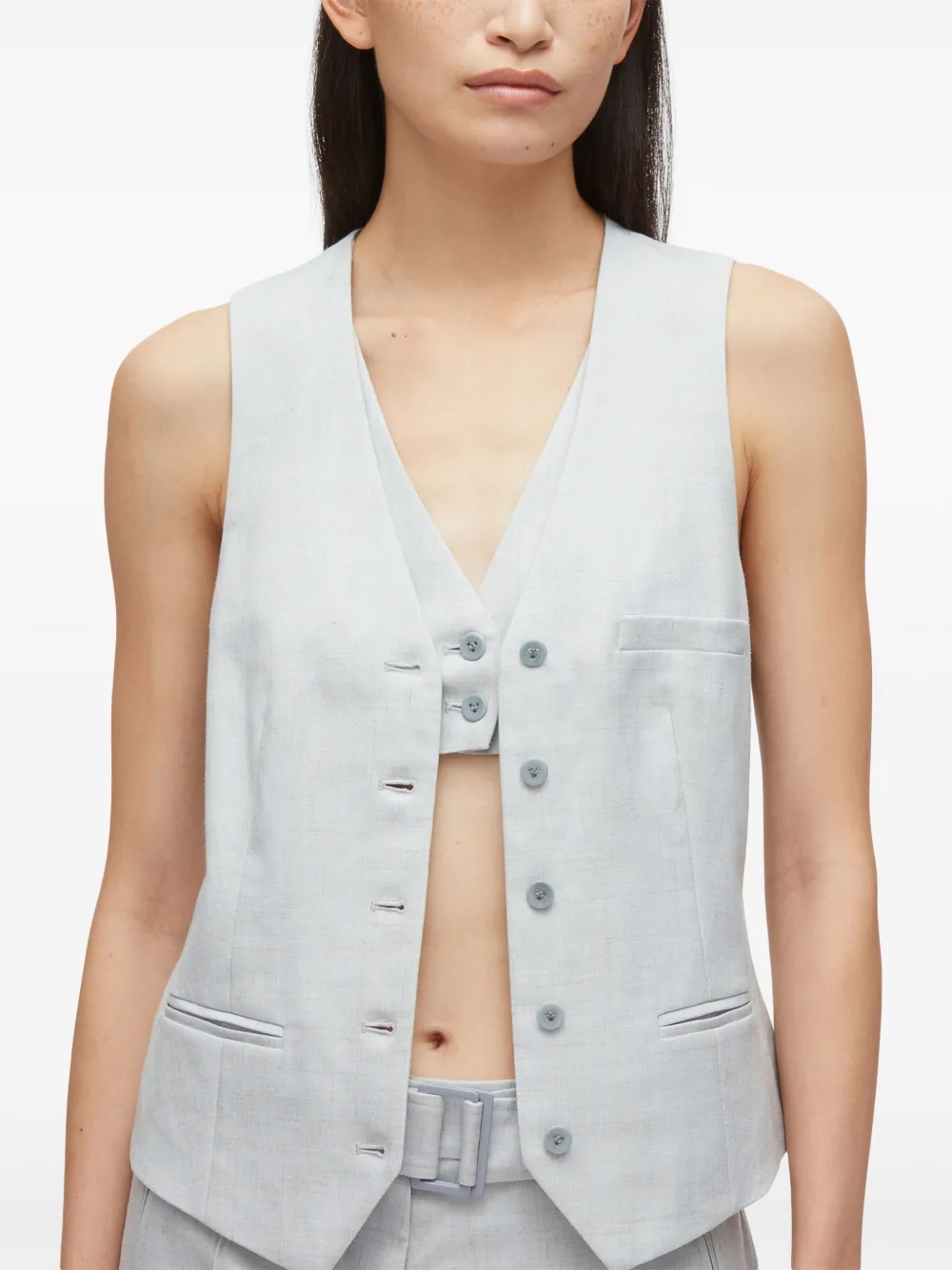 Built-In Bra Waistcoat
