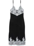 3.1 Phillip Lim lace-trim denim slip dress - Black