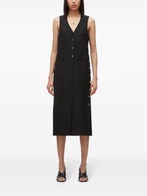 3.1 Phillip Lim Tailored Vest Midi Dress - Black 3.1 Phillip Lim Tailored Vest Midi Dress - Black