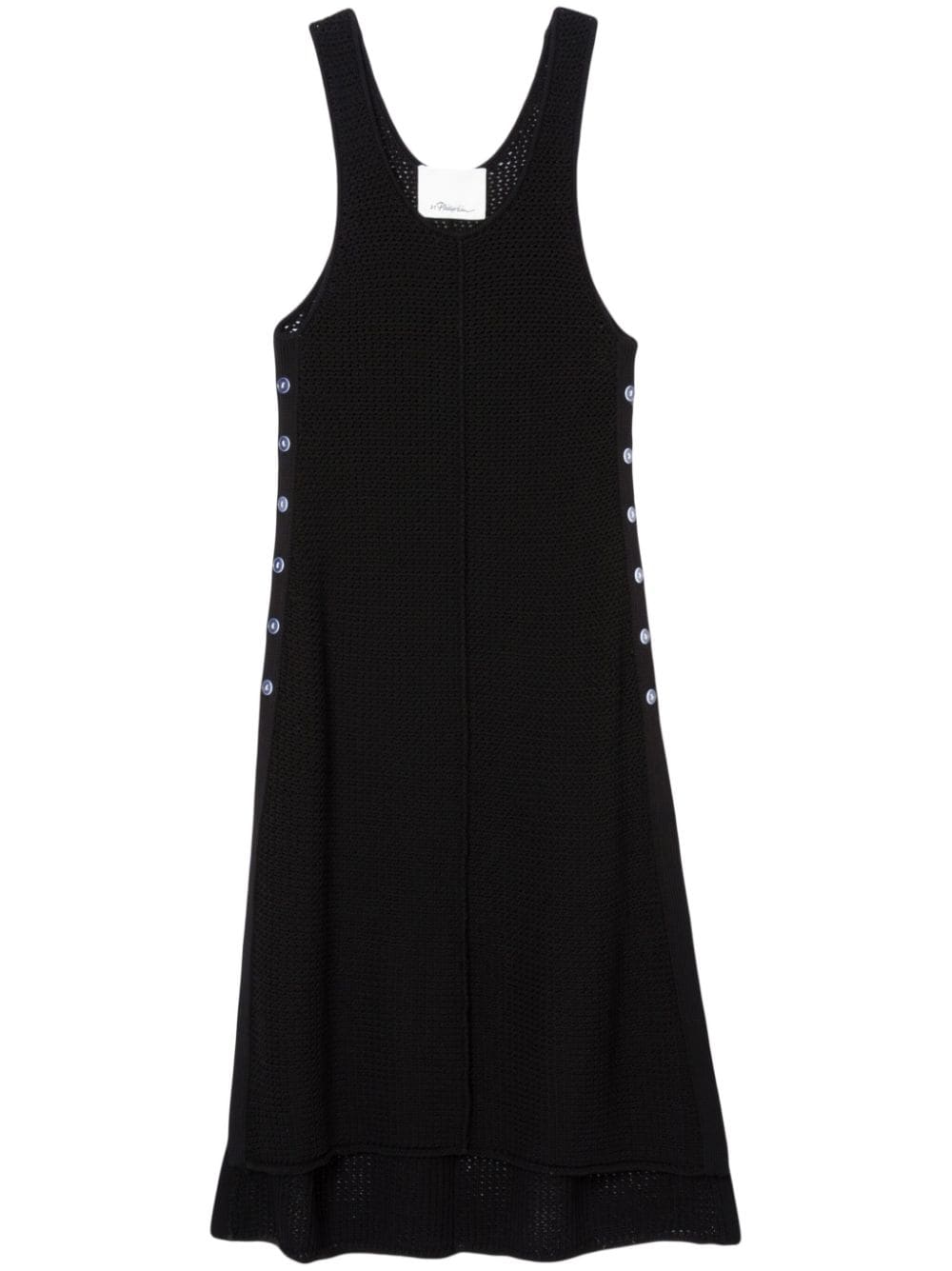 3.1 Phillip Lim Tailored Vest Midi Dress In Black