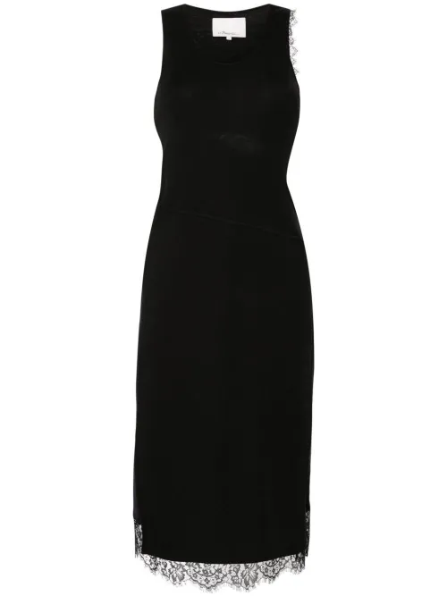 Robe mi-longue bordée de dentelle - 3.1 Phillip Lim - Modalova