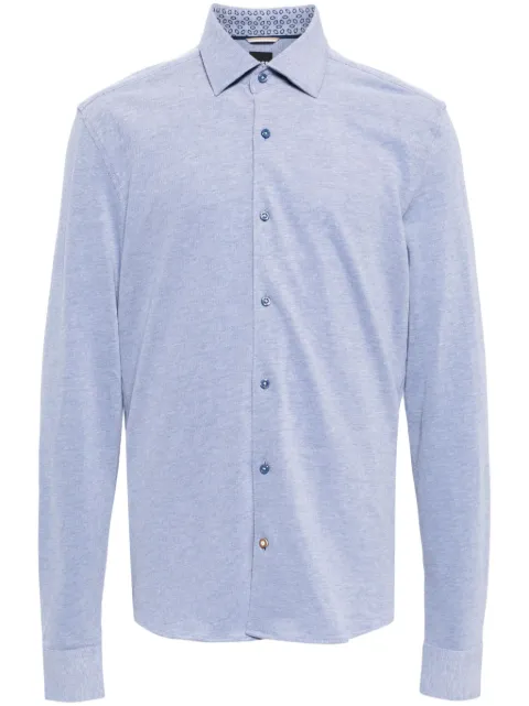 BOSS mélange-effect cotton shirt