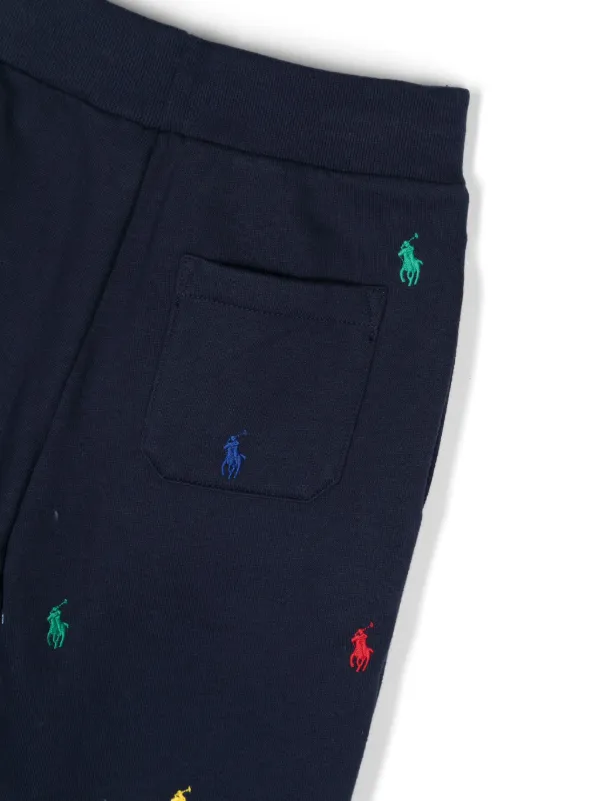 POLO RALPH LAUREN KIDS Polo Pony-motif Track Pants | Blue