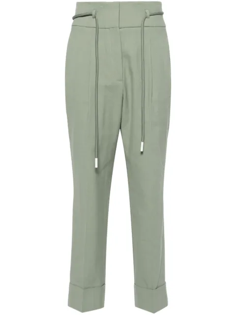 Peserico high-waist cropped trousers   