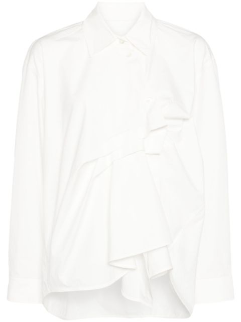 JNBY gathered-detail cotton blouse Women