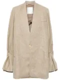 JNBY oversized linen blazer - Neutrals