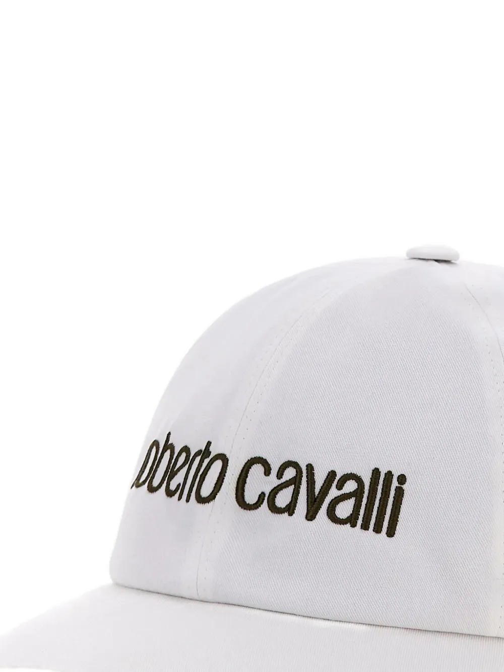 Roberto Cavalli Logo-embroidered Baseball Cap In White