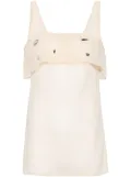 3.1 Phillip Lim crystal-embellished sheer tank top - Neutrals