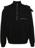 Rier half-zip windbreaker jacket - Black