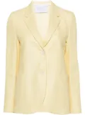 Harris Wharf London knitted single-breasted blazer - Yellow
