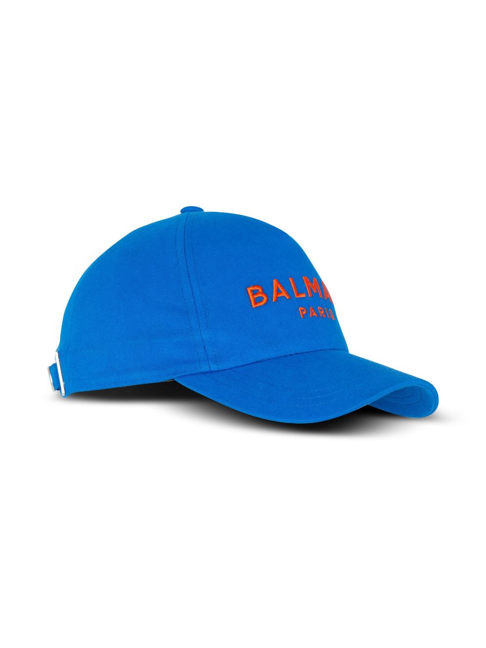 Shop Balmain Logo-embroidered Baseball Cap In Blue