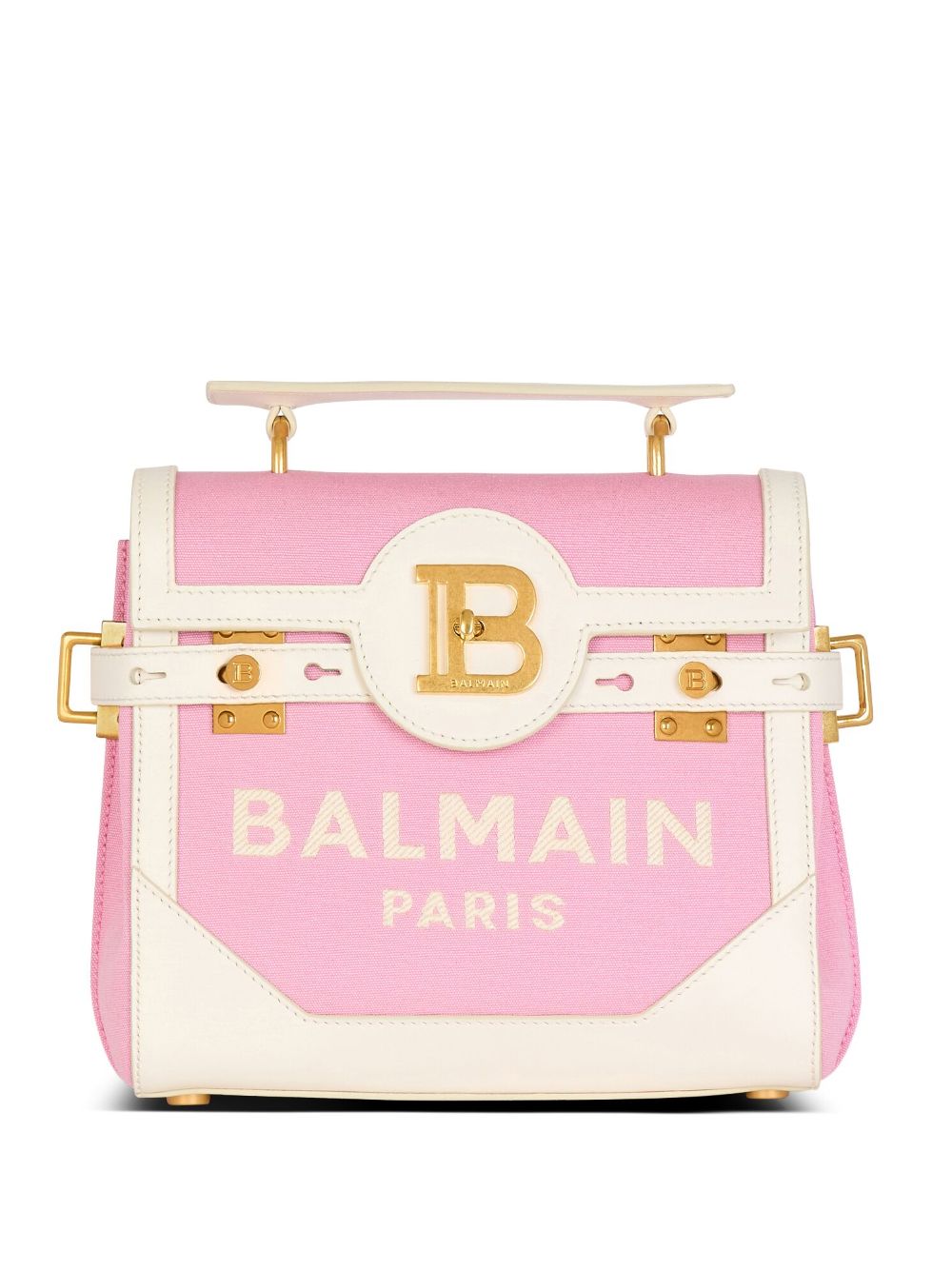 Balmain B-buzz 23 Shoulder Bag In Pink
