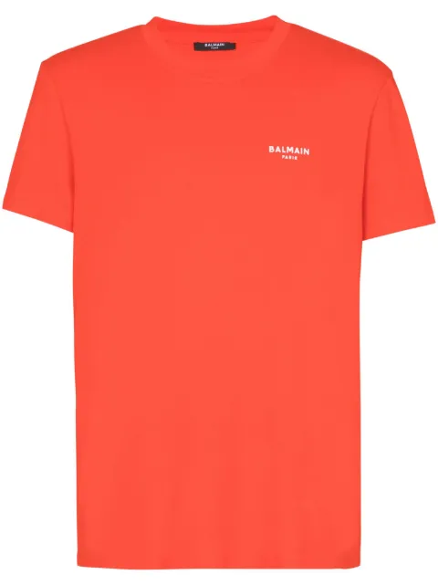 Balmain playera con logo afelpado