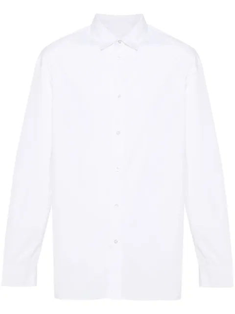 Jil Sander spread-collar poplin shirt