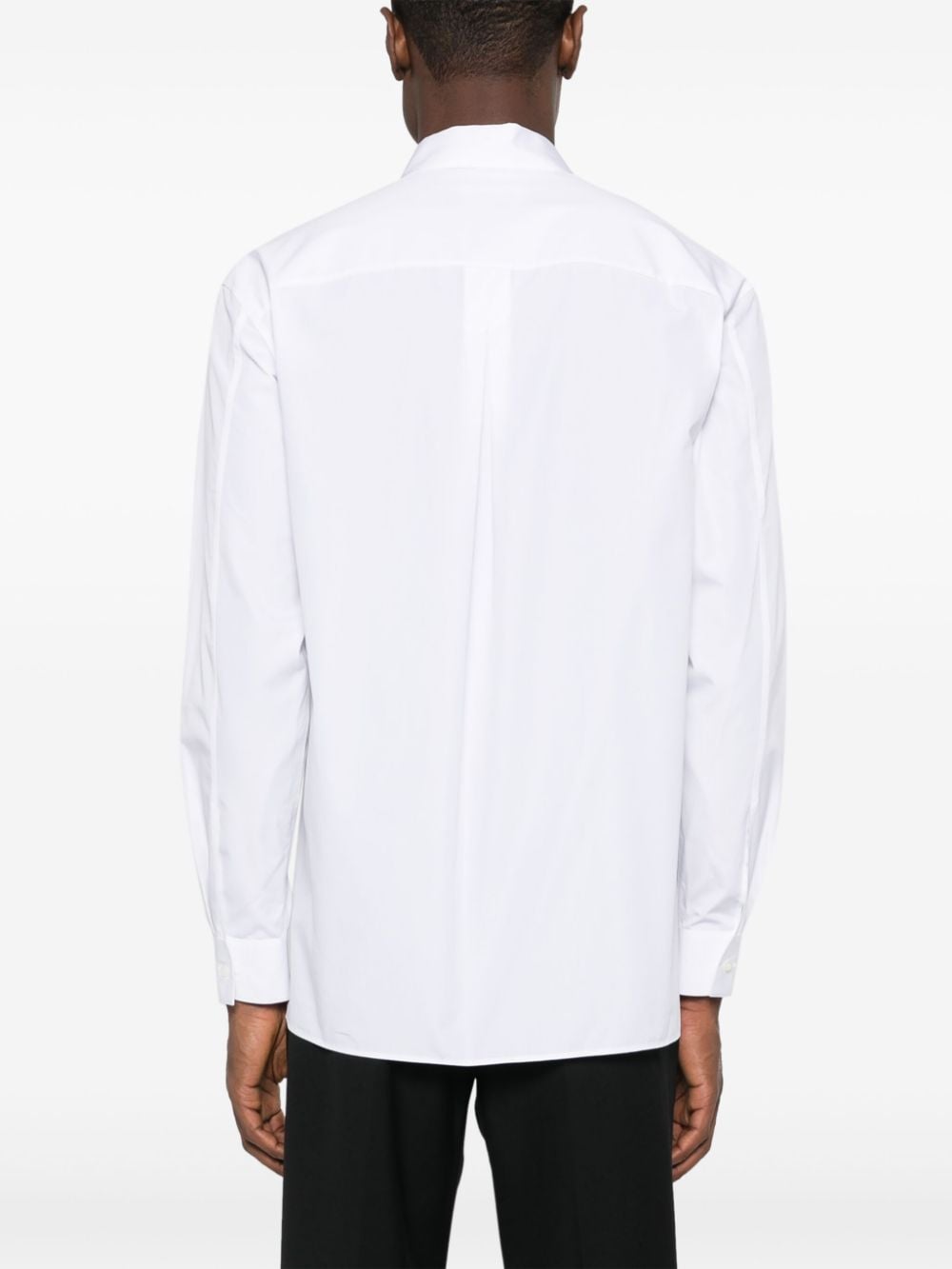Shop Jil Sander Spread-collar Poplin Shirt In Weiss
