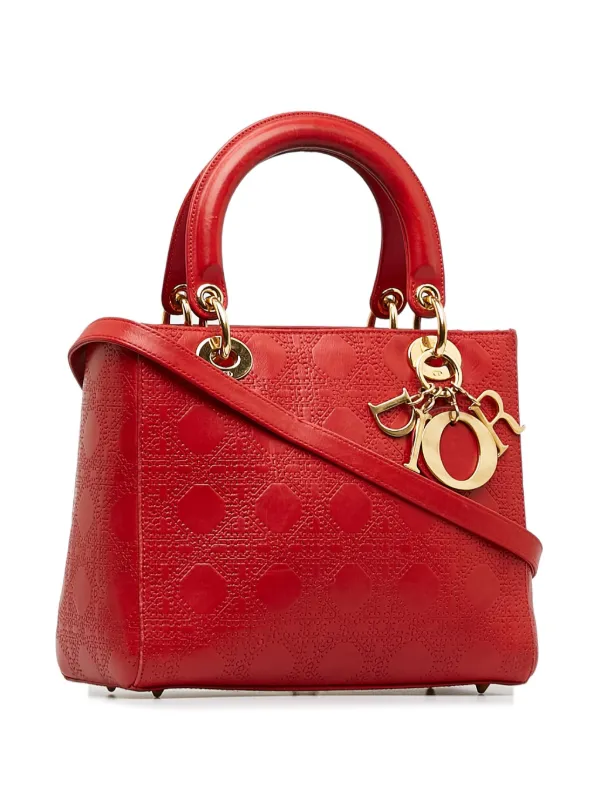 Red discount dior purse