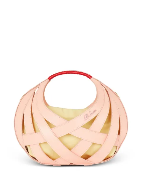 Balmain basketweave leather tote bag