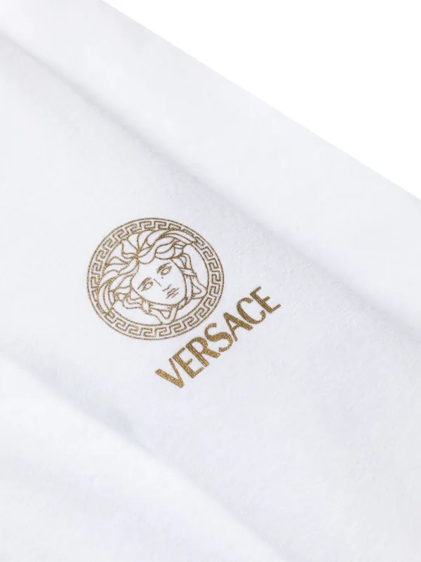 Versace logo-print T-shirt | White | FARFETCH