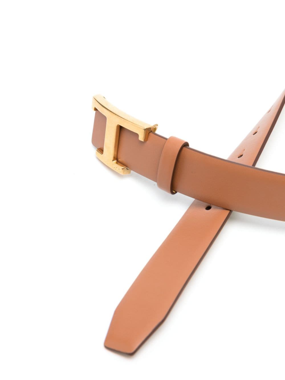 Shop Tod's T-timeless Reversible Leather Belt In Brown