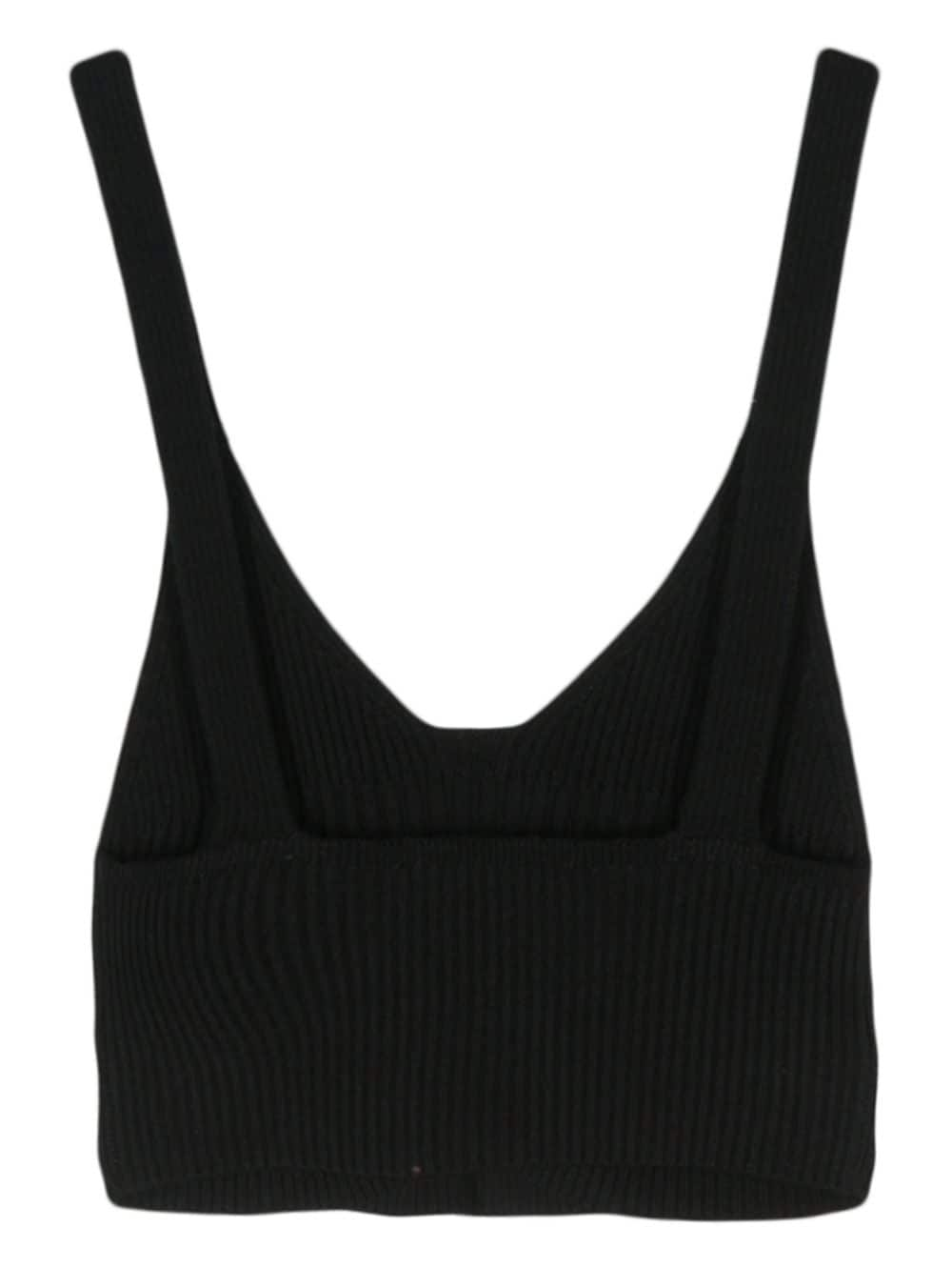 AERON Joan cropped bralette Zwart