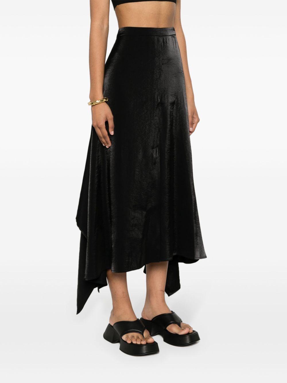 Shop Aeron Capel Midi Skirt In Black
