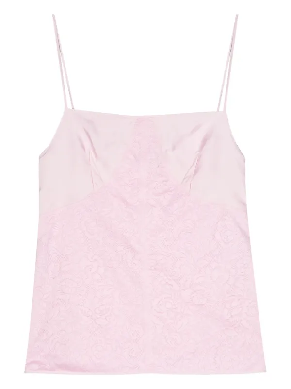 Jil Sander floral-lace Camisole | Pink | FARFETCH HK