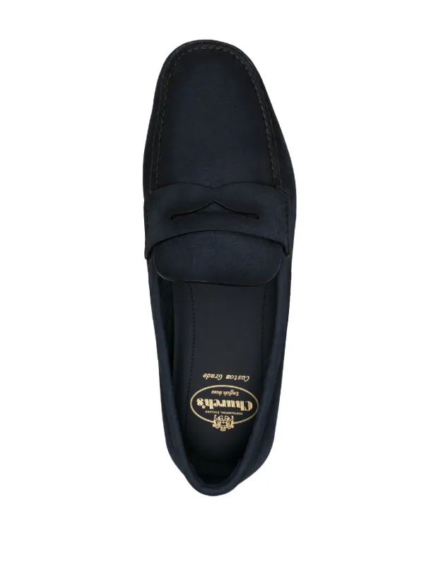靴 Church's PICCADILLY Church's pebbled-leather Loafers | Blue | FARFETCH RO