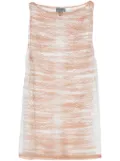 Versace Pre-Owned 2000s embroidered mesh tank top - Pink