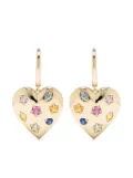 Roxanne First 14kt yellow gold Kaleidoscope sapphire earrings