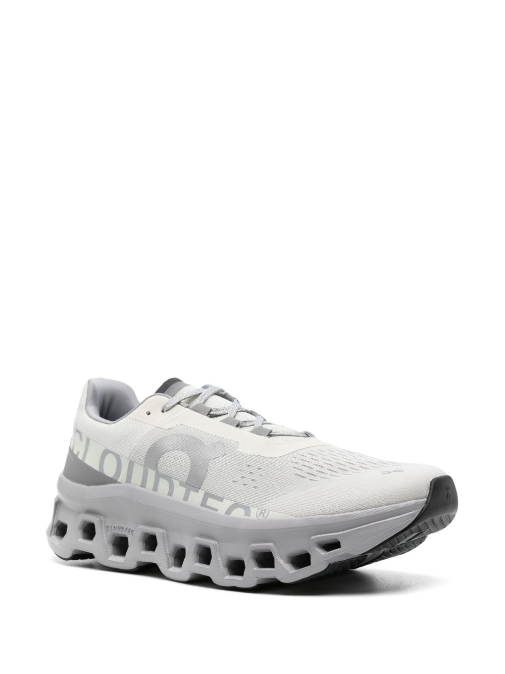 Shop On Running Cloudmonster Lace-up Sneakers In Grey