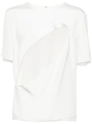 【激安大特価！】 Peter Do Slash シルク ブラウス | ホワイト | FARFETCH JP トップス