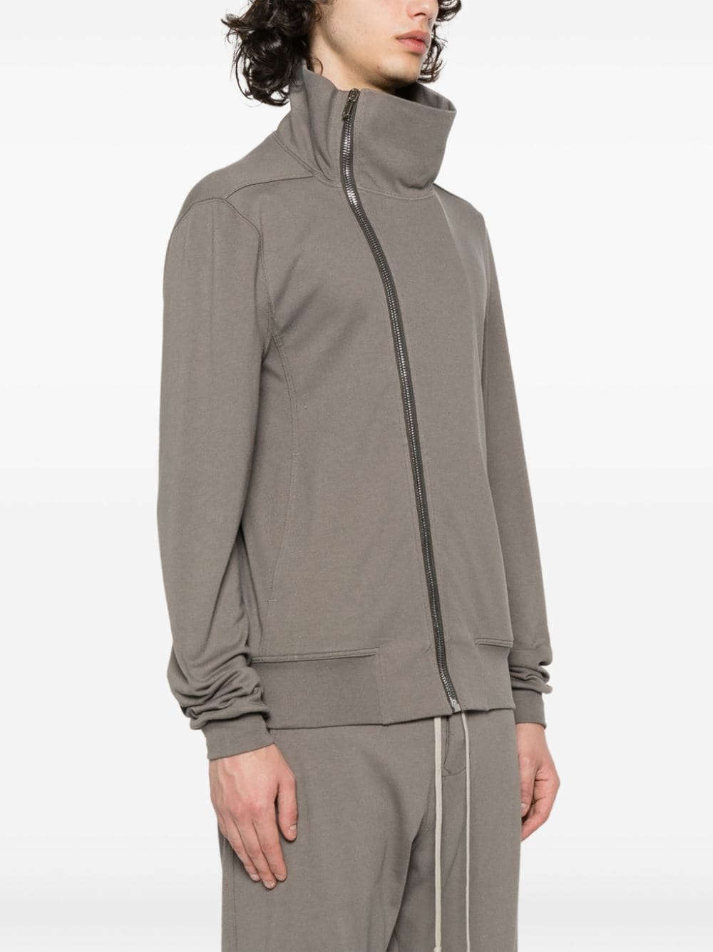 Shop Rick Owens Bauhaus Organic-cotton Jacket In Grey