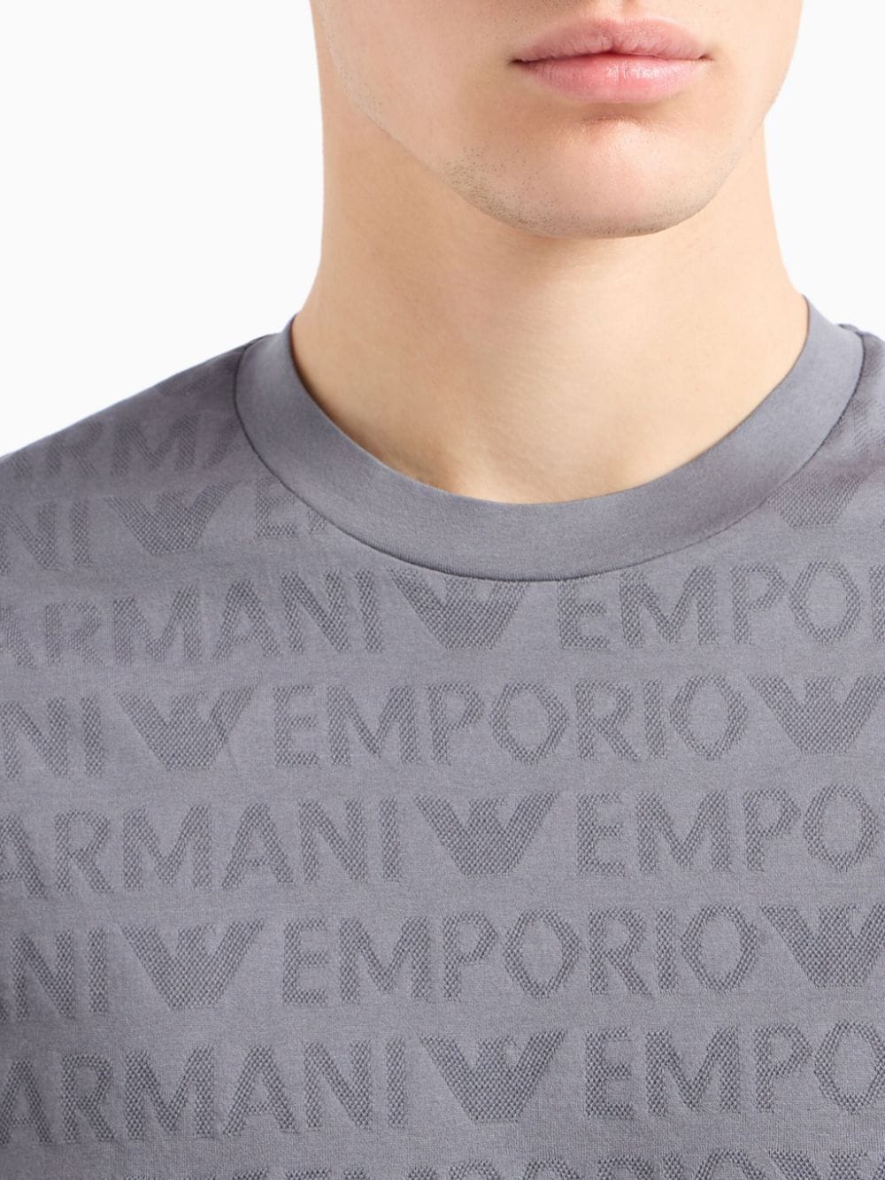 Emporio Armani Katoenen T-shirt Grijs