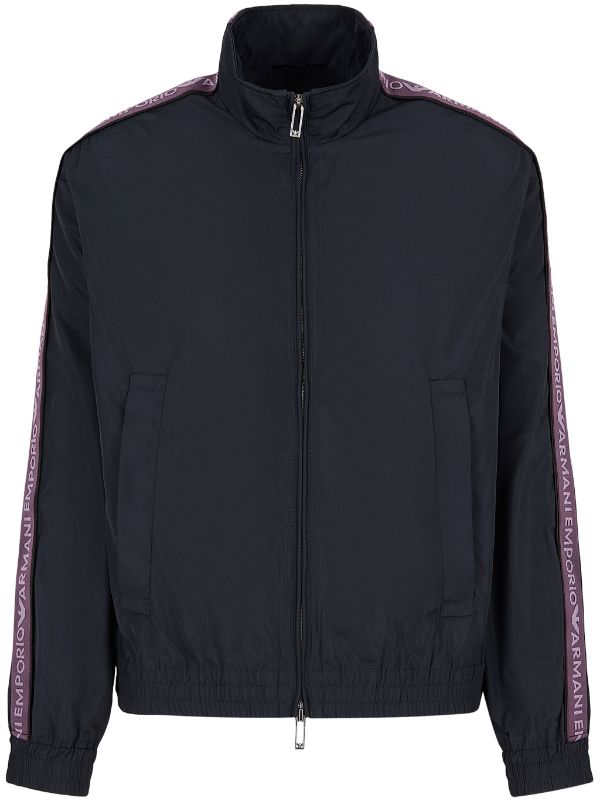 Emporio Armani logo tape Sports Jacket Farfetch