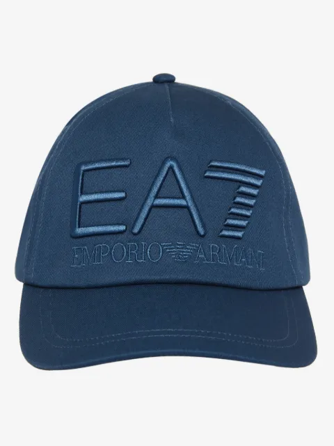 Ea7 Emporio Armani logo-embroidered cotton cap