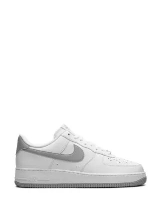 white air forces with grey tick
