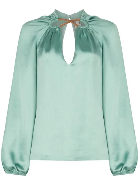 Silvia Tcherassi blusa de seda Ximena