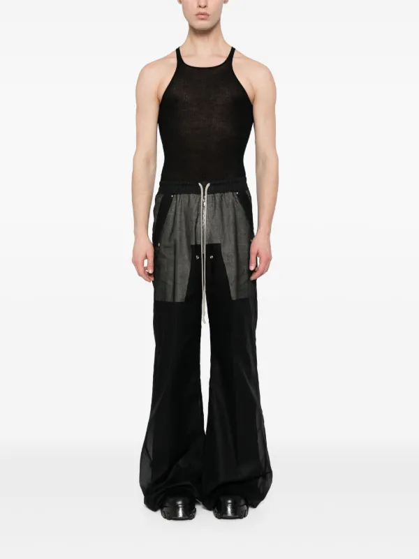 Rick Owens Bela ワイドパンツ | ブラック | FARFETCH JP