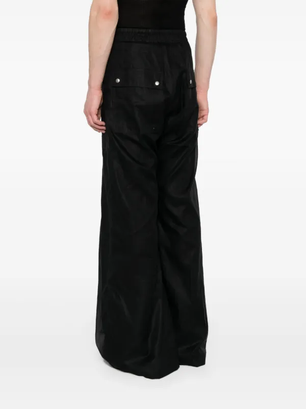 【Rick Owens】Wide Bela コットンポプリンパンツ/関税送料込み Rick Owens Bela ワイドパンツ | ブラック | FARFETCH JP
