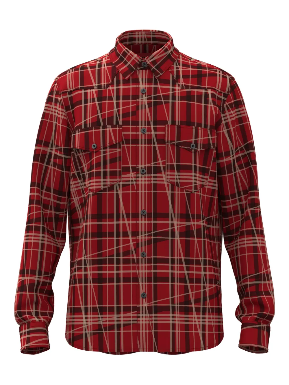 HUGO Camisa com padronagem xadrez | Vermelho | Image 1