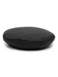 Prada enamel-logo beret - Black