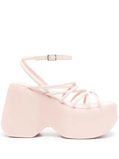 Sandales en cuir à brides croisées - Vic Matie - Modalova