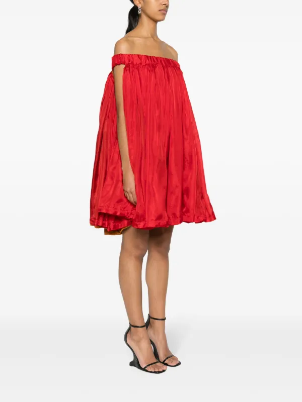 【関税込み】rick owens 'Medusa' dress Rick Owens Medusa Silk Dress | Red | FARFETCH JO
