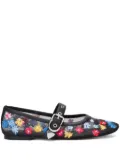 3.1 Phillip Lim ID Flowerworks mesh ballerina shoes - Black