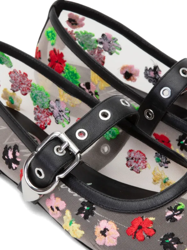 3.1 Phillip Lim ID Flowerworks Mesh Ballerina Shoes