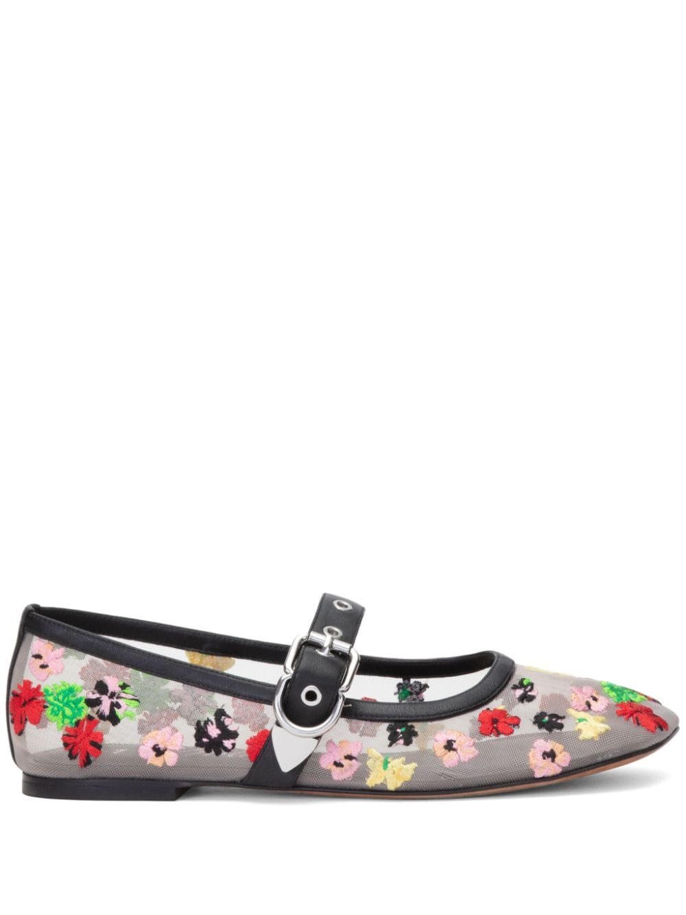 Image 1 of 3.1 Phillip Lim ID Flowerworks mesh ballerina shoes