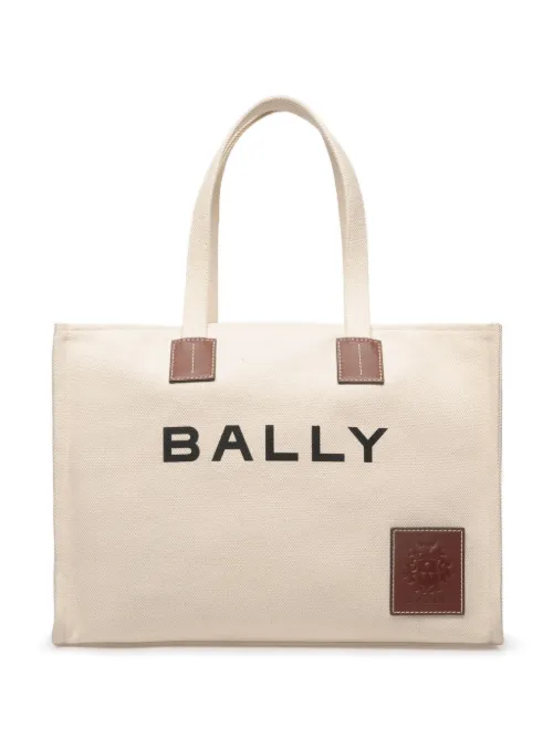 Sac cabas à logo imprimé - Bally - Modalova